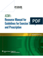 American College of Sports Medicine - ACSM's Resource Manual For Guidelines For Exercise Testing and Prescription