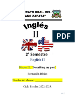 Bloque 3 Inglés II 2021-2022