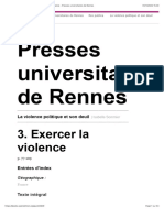 La Violence Politique Et Son Deuil - 3. Exercer La Violence