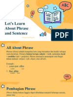 Phrase and Sentence