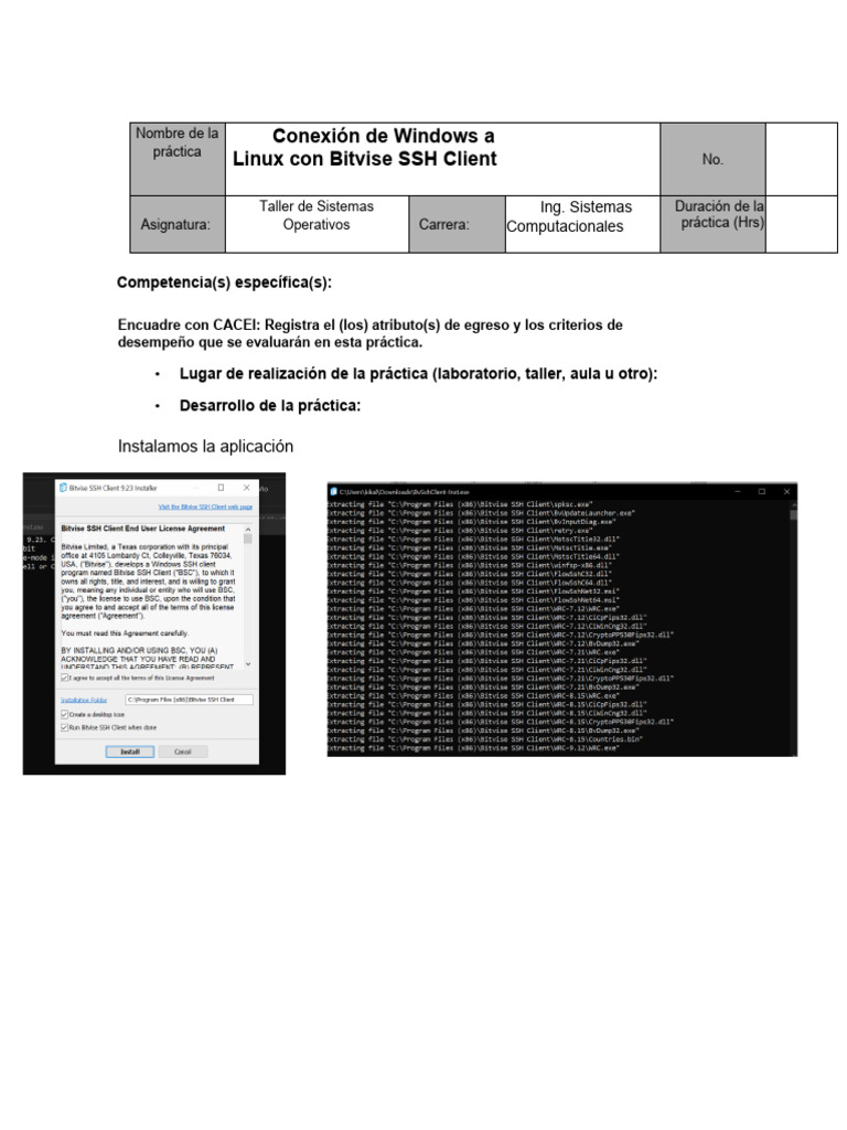 Conexión Windows-Linux con Bitvise SSH | PDF | Finanzas y dinero ...