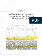 A Summary of Research Supporting The Benefits of Music Training