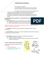 Carbohidratos de Importancia Fisiológica - Resumen Harper