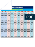 9-12 Date Sheet