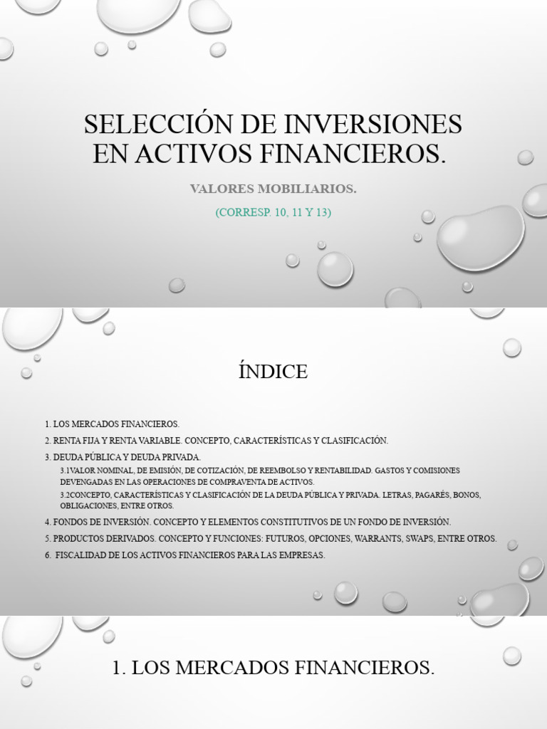 Inversiones en Activos Financieros | PDF | Renta Fija | Deuda gubernamental