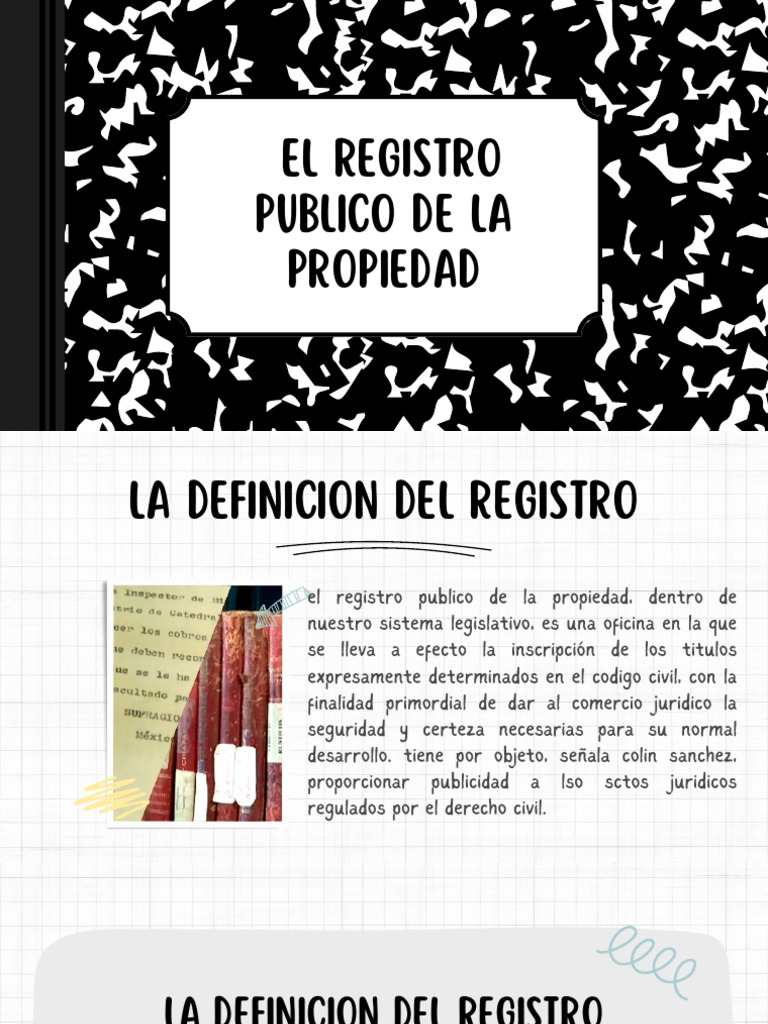 Registro Público de la Propiedad: Definición y Función | PDF ...