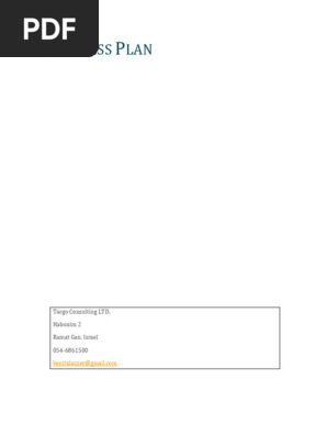 Business Plan Medical Device Diagnostic