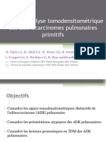 Chest Analyse TDM Des Adénocarcinomes Pulmonaires Primitifs