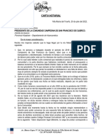 CARTA NOTARIAL Querella