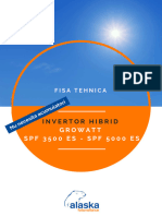 12797fisa Tehnica - Invertor Hibrid Growatt SPF 5000ES - Invertor Care Nu Necesita Acumulatori - Sistem Fotovoltaic - Alaska Energies Romania