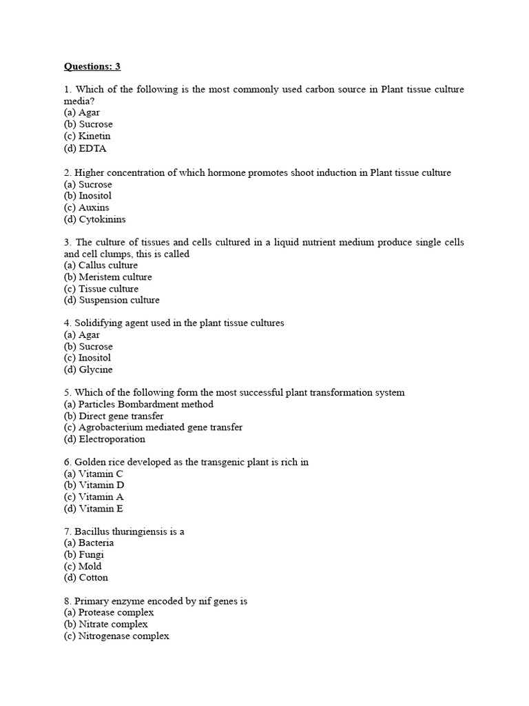 MCQ Biotechnology CRT Questions PDF Translation (Biology)