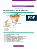 Structure of The Earth Geography Notes For UPSC