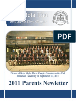 2011 Parents Weekend Newsletter