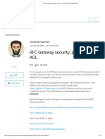 RFC Gateway Security, Part 3 - Secinfo ACL - SAP Blogs
