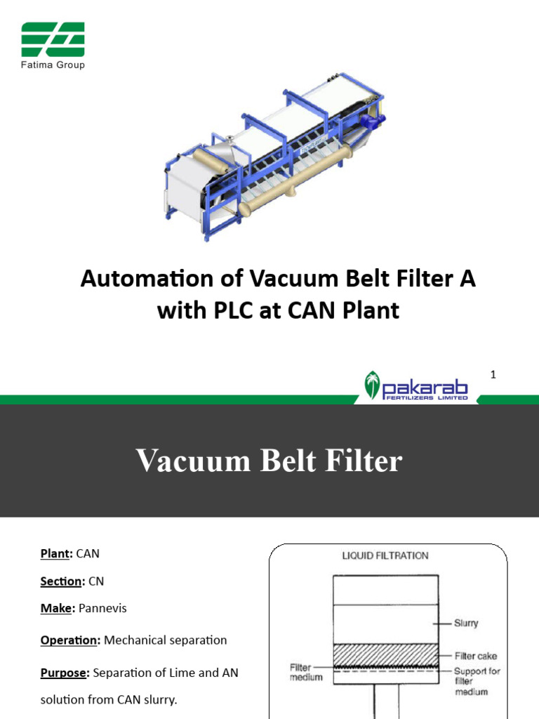 PLC Automation for Vacuum Belt Filter | PDF | Programmable Logic ...
