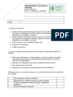 SST-013-2. Evaluación Inducciòn