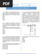 Questões de Matemática Básica Ferretto