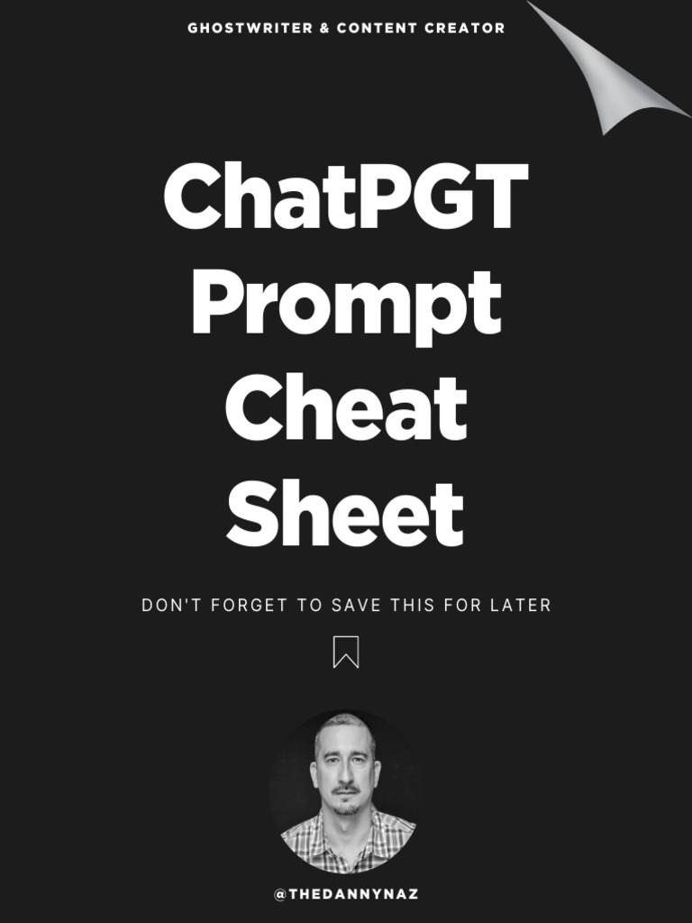ChatGPT Prompt Cheat Sheet For Designers - Writers - Marketers | PDF ...
