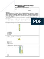 Guía Autoevaluación AGOSTO Matemática 1° Básico