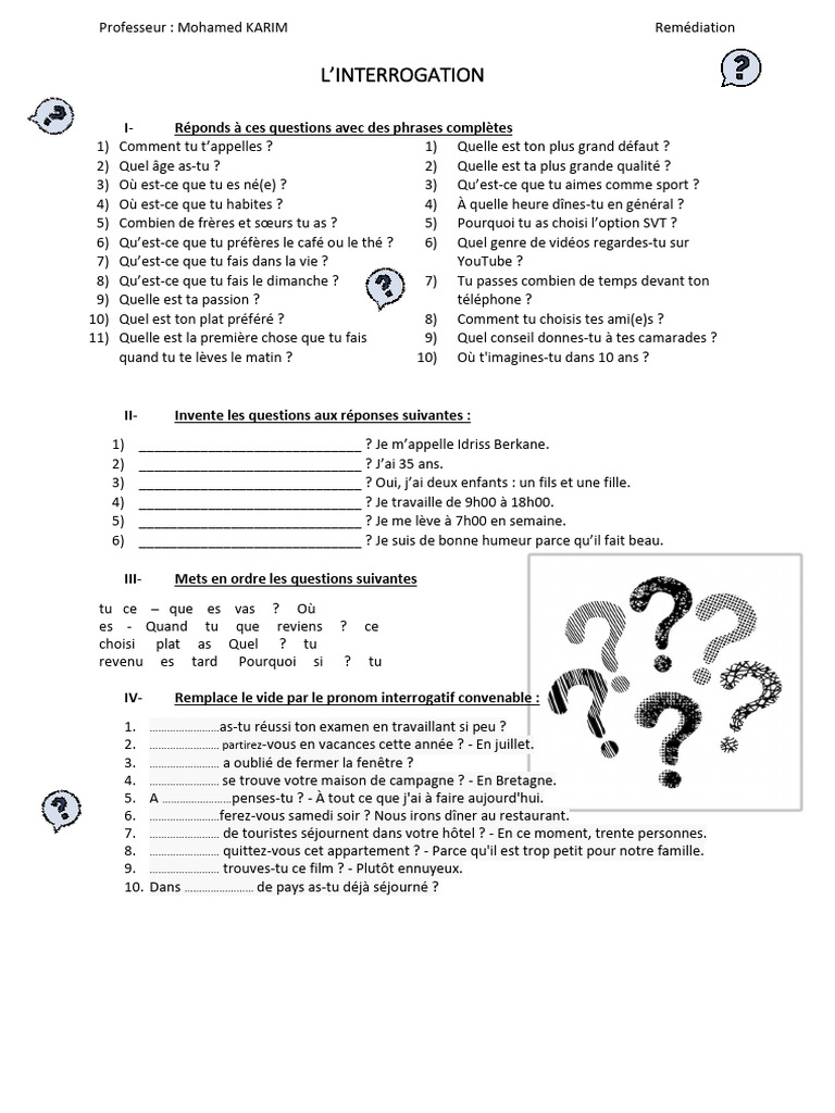 Questions et Réponses en Remédiation | PDF | Question