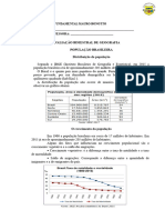 AV de Geografia 5 Ano 3º Bimestre