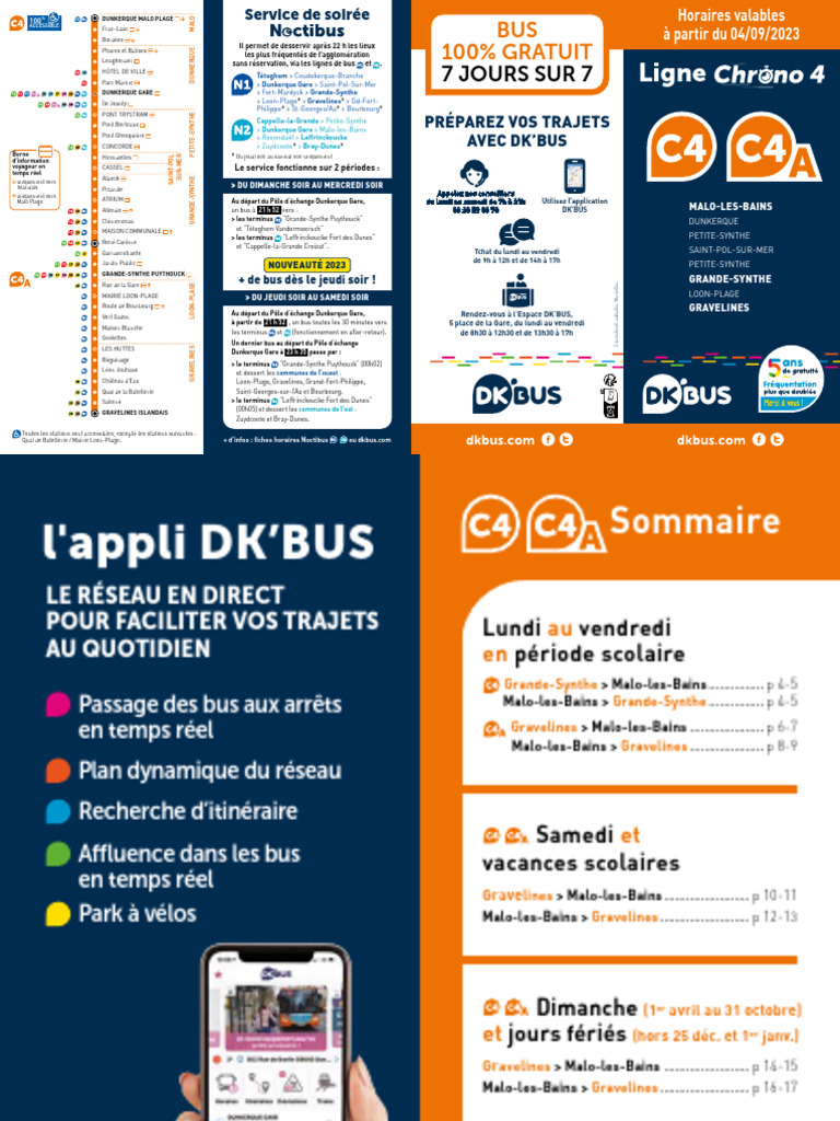 Horaires Bus C4 Dunkerque 2023 | PDF