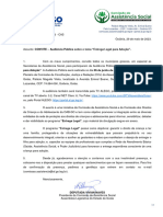 OfÃ - Cio Circular Nâº 001-2023 - Convite AudiÃ Ncia PÃºblica - MunicÃ - Pios Goianos