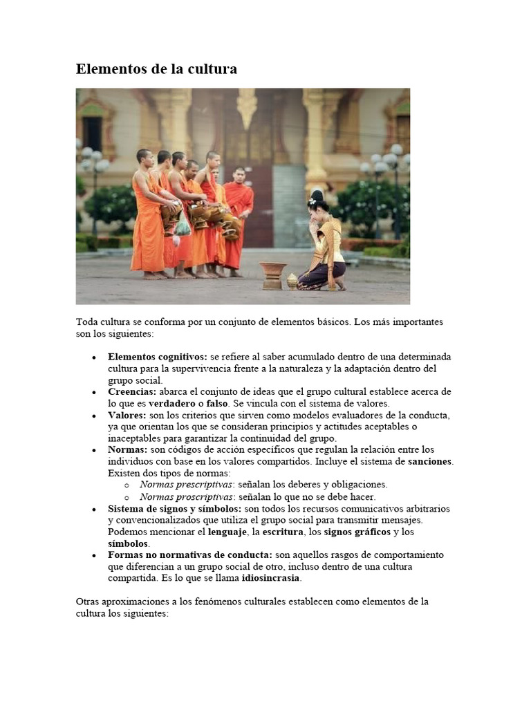 Elementos Clave de la Cultura | PDF | Política | Ciencia y matemáticas