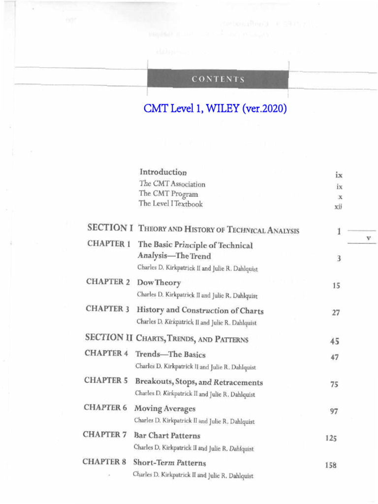 CMT Level 1 2020 | PDF