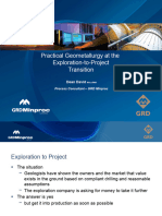 Practical Geometallurgy at The Exploration-To-Project Transition