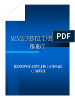 Managementul Timpului in Proiect
