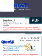 Aula 04 - Penal II - Teoria Geral Das Penas - Conceito, Finalidade e Princípios Das Penas