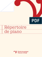 Repertoire de Piano 2022