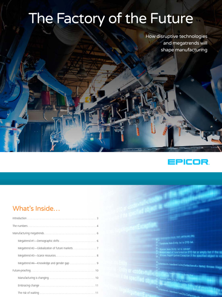 The Factory of The Future | PDF | Bric | Internet Of Things
