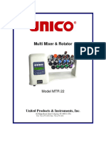 Unico Multi Mixer & Rotator MTR22 Manual