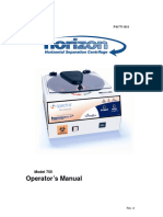642E Centrifuge Operator's Manual | PDF | Centrifuge | Switch