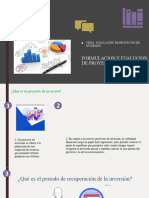 Formulacion y Evalucion de Proyectos Presentacion Equipo 5