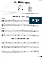 Chords in The Key of D Major