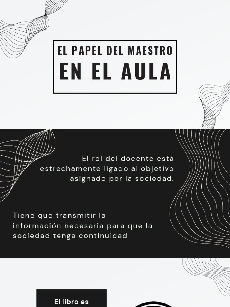 Estilo y Rol del Maestro en el Aula | PDF | Enseñando | Maestros