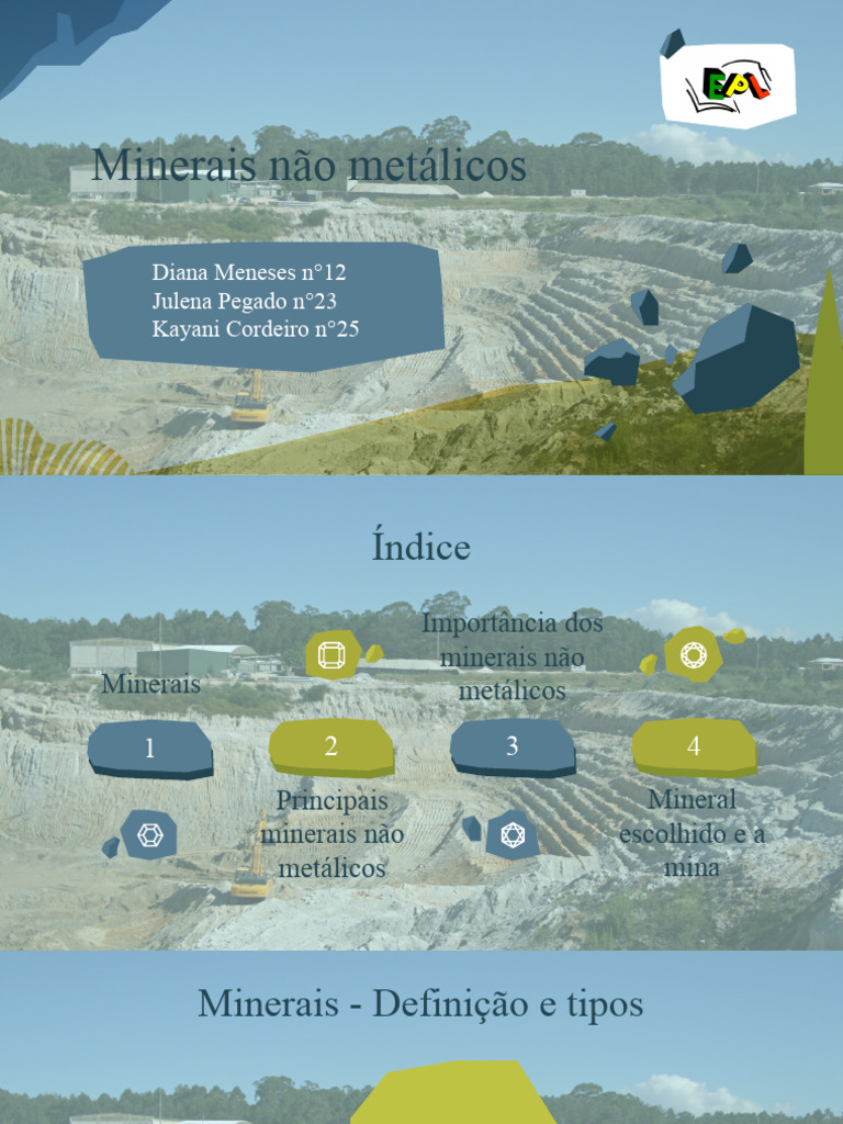 Minerais Não Metálicos | PDF | Minerais | Materiais