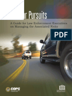Vehicular Pursuits: A Guide For Law Enforcement Executives On Managing The Associated Risks