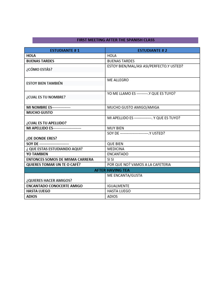 Conversation Card PDF