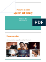 Speech - Act - Theory and Other English Lessons