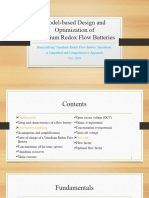 Model-Based Design and Optimization of Vanadium Redox Flow Battery