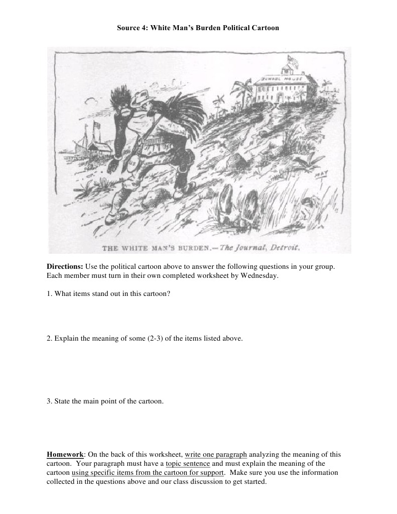 White Man S Burden Cartoon 1