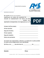 AMS-003 Declaración Datos (Menores)