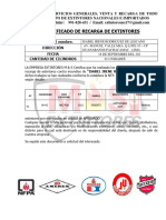 Certificado de Extintor - Isabel Irene Rodriguez de Lescano