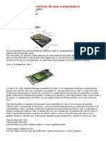 Componentes Electrónicos de Una Computadora