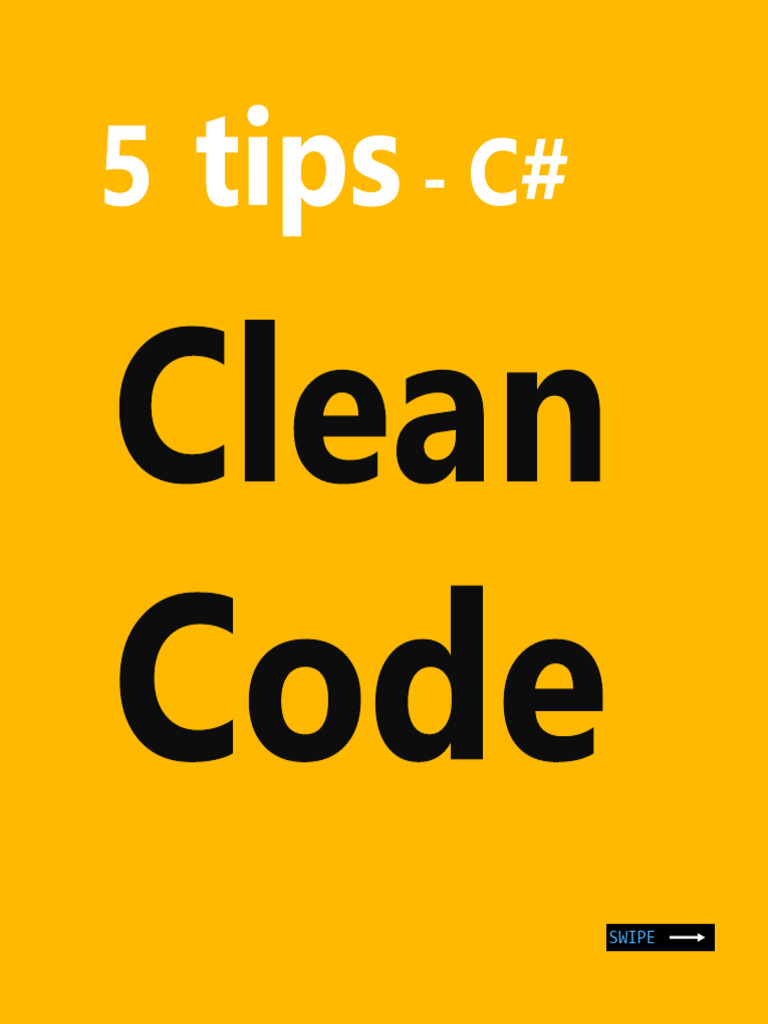 5 Clean Code Tips | PDF