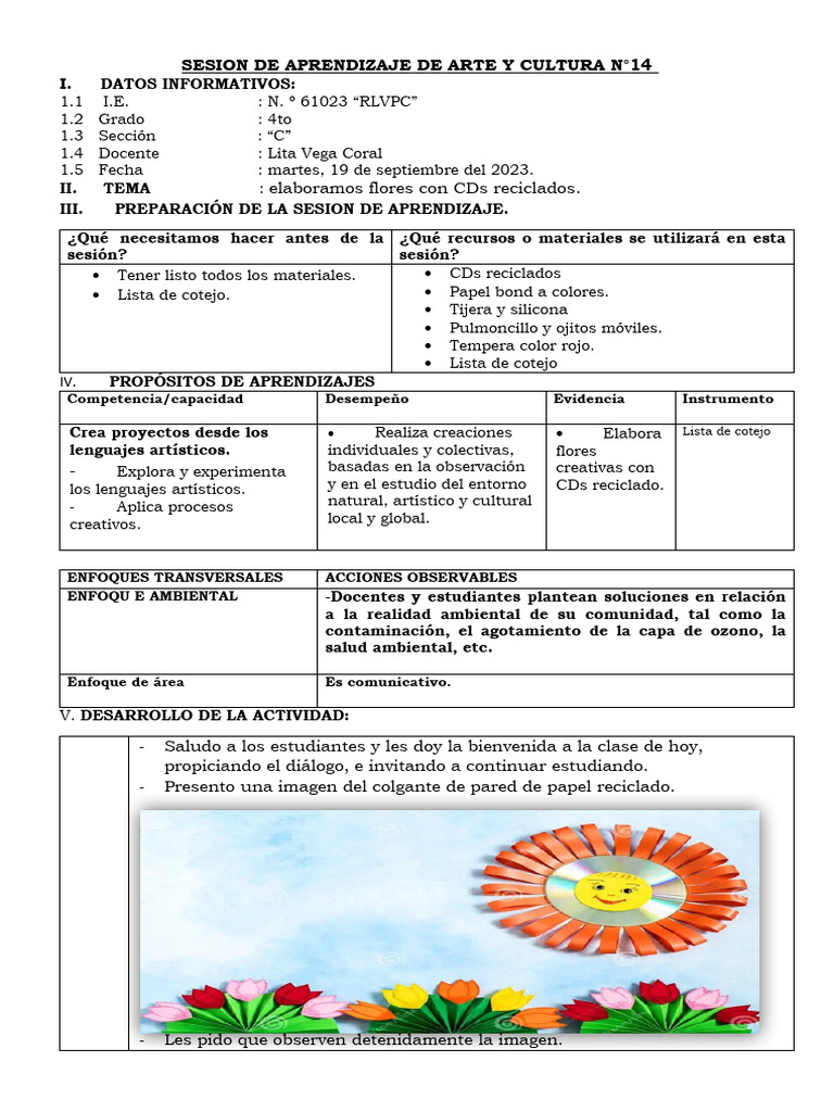 Exp Vi. Sesion de Arte 19 - 09 - 23 | PDF | Modificación de ...